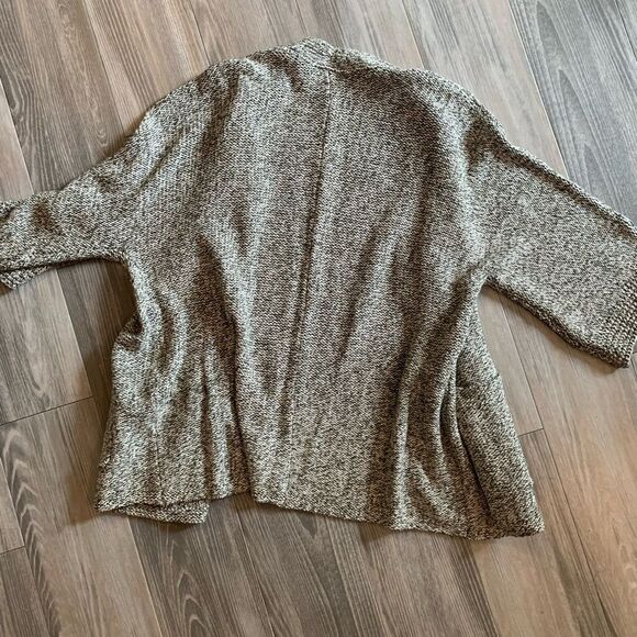 NWOT Pure Jill heathered green cardigan size Medium - Picture 2 of 6